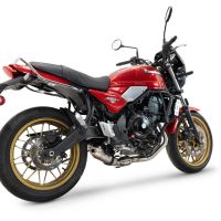 Egzoz ile uyumlu Kawasaki Z 650 RS 2024-2025, Deeptone Inox, Yarış Sistemi Tam hat, susturucu artı toplayıcı 