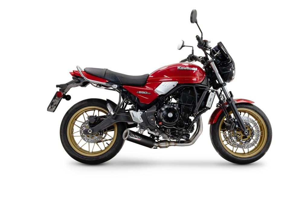 Egzoz ile uyumlu Kawasaki Z 650 RS 2024-2025, M3 Black Titanium, Onaysız tam yarış egzozu 