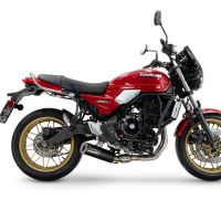 Egzoz ile uyumlu Kawasaki Z 650 RS 2024-2025, M3 Black Titanium, Onaysız tam yarış egzozu 
