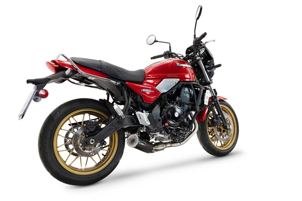 Egzoz ile uyumlu Kawasaki Z 650 RS 2024-2025, M3 Black Titanium, Onaysız tam yarış egzozu 