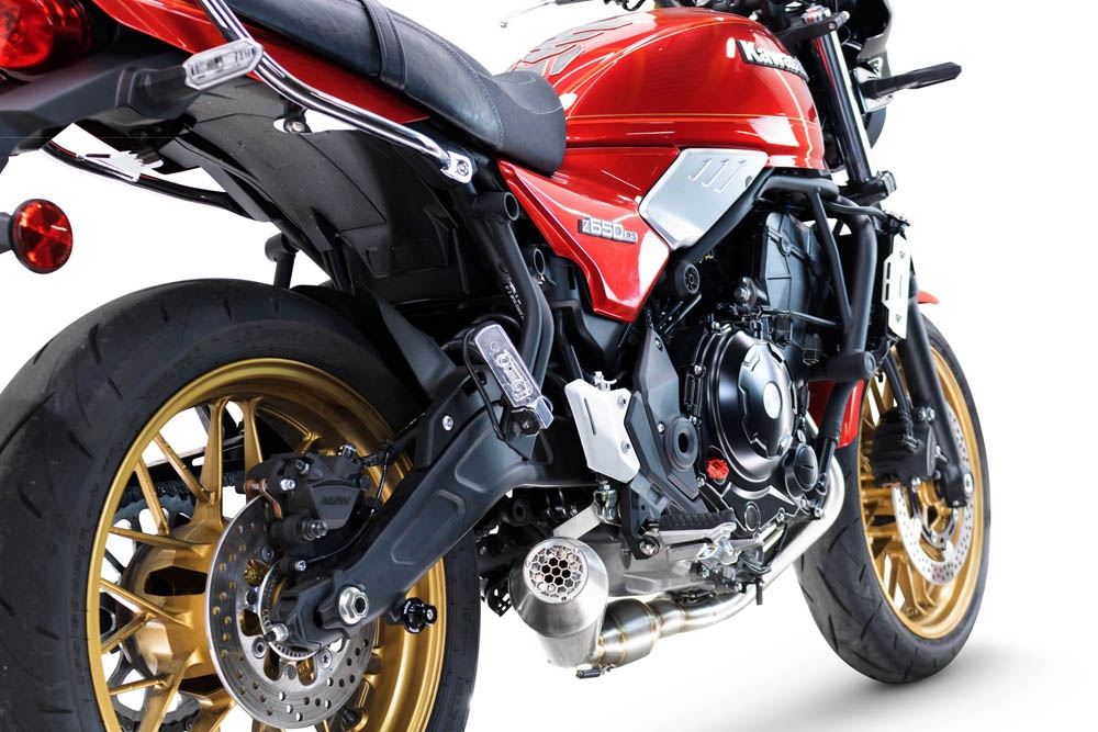 Egzoz ile uyumlu Kawasaki Z 650 RS 2024-2025, Ultracone, Yarış Sistemi Tam hat, susturucu artı toplayıcı 