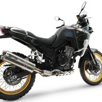 Exhaust compatible with Kove 800X 2024-2026, Dual Inox, Racing slip-on exhausts including link pipe and removable db killer 