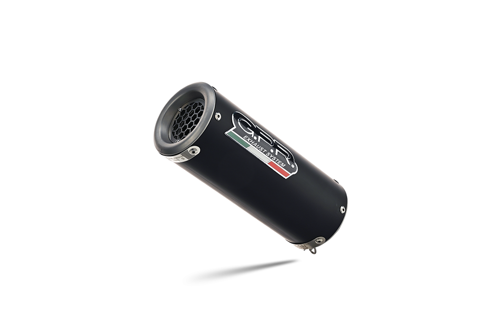 Exhaust compatible with Yamaha Mt-09 Tracer 900 2015-2020, M3 Black Titanium, Racing full system exhaust, including removable db killer 
