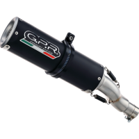 Exhaust compatible with Yamaha Tracer 9 GT 2021-2024, M3 Black Titanium, full system exhaust legal for UK and non-EU countries including removable db killer 