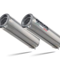 Egzoz ile uyumlu Aprilia Rsv 1000 R Factory 2006-2010, M3 Titanium Natural, Homologe sistem Double Susturucu ve özel bağlantı borusu 