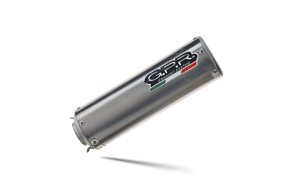 Egzoz ile uyumlu Moto Guzzi V85 TT 2021-2024, M3 Titanium Natural, Egzoz yasal, onaylı, çıkarılabilir db killer ve bağlantı borulu susturucu 