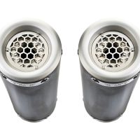 Egzoz ile uyumlu Aprilia Rsv 1000 R Factory 2006-2010, M3 Titanium Natural, Homologe sistem Double Susturucu ve özel bağlantı borusu 
