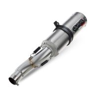 Egzoz ile uyumlu Aprilia Rsv 1000 R Factory 2006-2010, M3 Titanium Natural, Homologe sistem Double Susturucu ve özel bağlantı borusu 