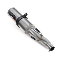 Egzoz ile uyumlu Aprilia Rsv 1000 R Factory 2006-2010, M3 Titanium Natural, Homologe sistem Double Susturucu ve özel bağlantı borusu 