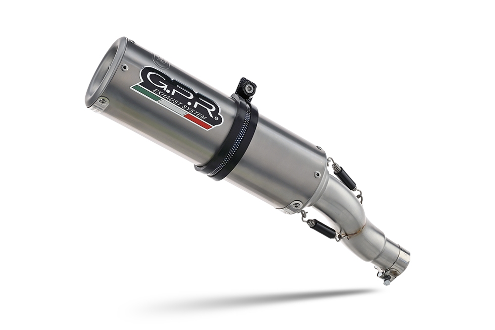 Egzoz ile uyumlu Benelli Bn 302 S 2015-2016, M3 Titanium Natural, Egzoz yasal, onaylı, çıkarılabilir db killer ve bağlantı borulu susturucu 