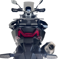 Bagagedrager achter GPR TECH compatibel met  Sym ADX TG 400 2024/2026 e5 Plus Arka rafALPITECH 35 - 45 - 55 LT Arka raf, 4 bağlantı noktalı paslanmaz çelik