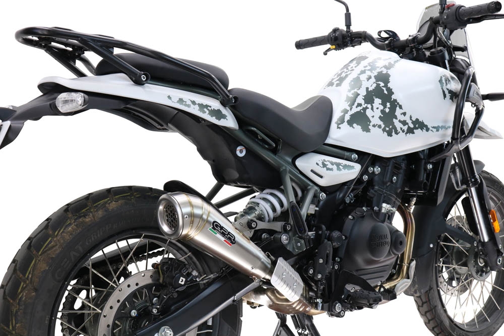 Egzoz GPR ile uyumlu  Royal Enfield Guerrilla 450  2024-2025, Powercone Evo, Egzoz yasal, onaylı, çıkarılabilir db killer ve bağlantı borulu susturucu 