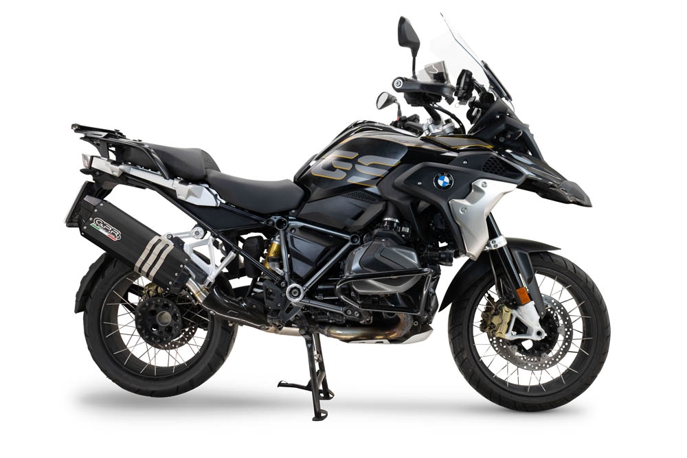 Egzoz ile uyumlu Bmw R 1250 Gs -Adventure 2019-2020, Hyper Sonic Black Titanium, Egzoz yasal, onaylı, çıkarılabilir db killer ve bağlantı borulu susturucu 