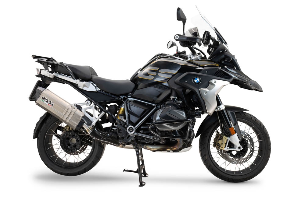 Egzoz ile uyumlu Bmw R 1250 Gs -Adventure 2019-2020, Hyper Sonic Titanium, Egzoz yasal, onaylı, çıkarılabilir db killer ve bağlantı borulu susturucu 