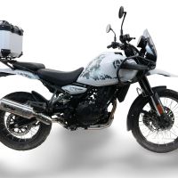 Topkoffer GPR TECH compatibel met  Royal Enfield Himalayan 450 2024/2025 e5 Plus Alüminyum üst çanta, özel plaka dahil gümüş rengi Kapasite Litre 26