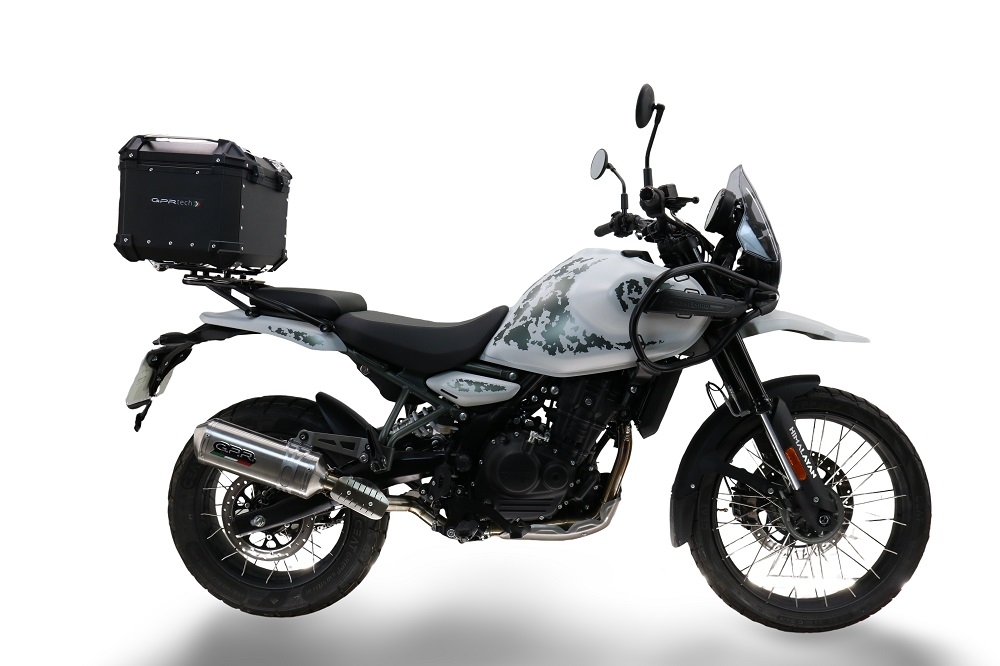 Topkoffer GPR TECH compatibel met  Royal Enfield Himalayan 450 2024/2025 e5 Plus Alüminyum üst kasa, siyah renk ve özel plaka dahildir Kapasite Litre 35