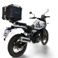 Topkoffer GPR TECH compatibel met  Royal Enfield Himalayan 450 2024/2025 e5 Plus Alüminyum üst kasa, siyah renk ve özel plaka dahildir Kapasite Litre 35