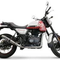 Egzoz ile uyumlu Royal Enfield Scram 411 2022-2024, Deeptone Inox, Yarış Sistemi Susturucu ve özel bağlantı borusu 