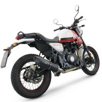 Egzoz ile uyumlu Royal Enfield Scram 411 2022-2024, Furore Nero, Yarış Sistemi Susturucu ve özel bağlantı borusu 