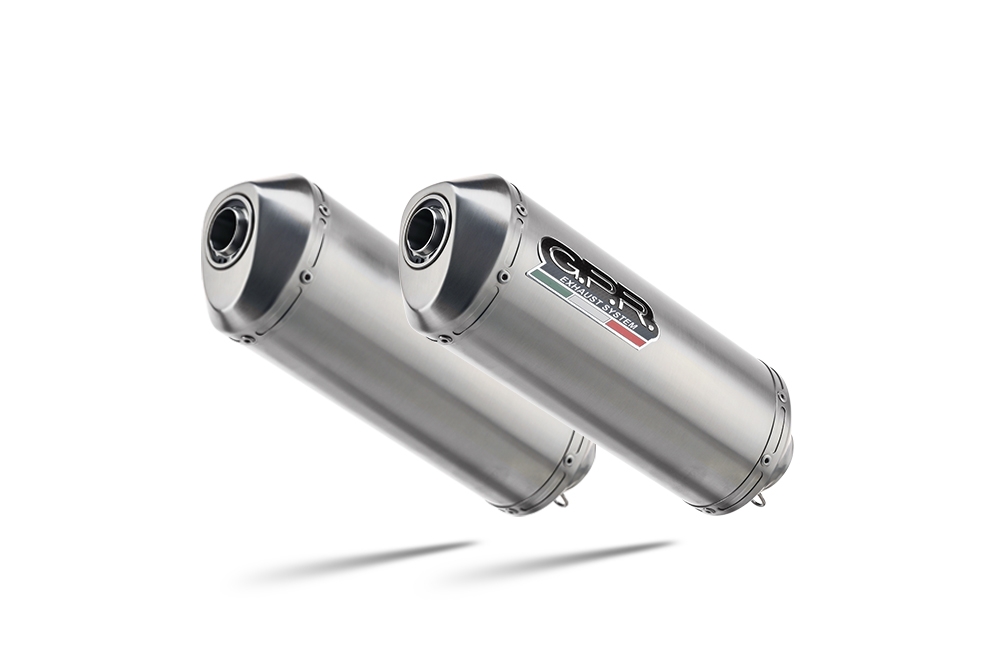 Egzoz ile uyumlu Aprilia Pegaso Strada 650 2005-2011, Satinox, Homologe sistem Double Susturucu ve özel bağlantı borusu 