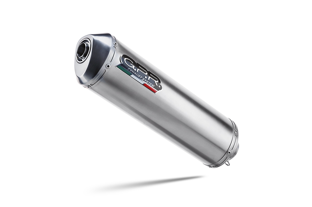 Egzoz ile uyumlu Benelli Trk 502 X 2017-2020, Satinox , Egzoz yasal, onaylı, çıkarılabilir db killer ve bağlantı borulu susturucu 