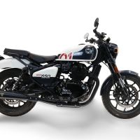 Egzoz ile uyumlu Royal Enfield Shotgun 650 2024-2025, Ultracone Black, Homologe sistem, orijinal katalizör ortadan kalkacak Double Susturucu ve özel bağlantı borusu 