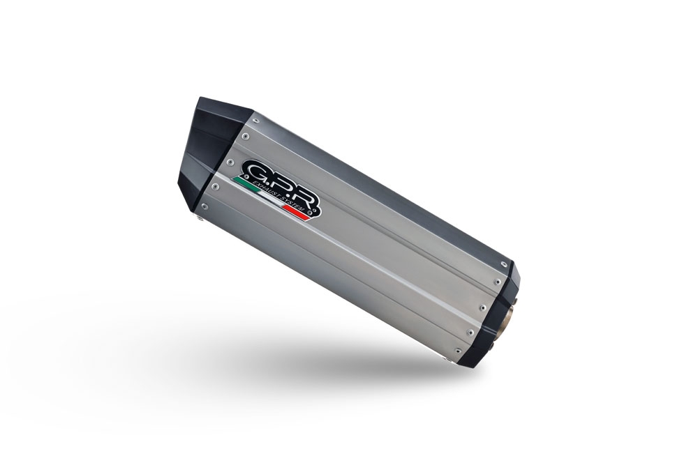 Egzoz ile uyumlu Benelli Trk 702 X 2023-2024, Hyper Sonic Titanium, Egzoz yasal, onaylı, çıkarılabilir db killer ve bağlantı borulu susturucu 