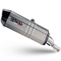 Egzoz ile uyumlu Benelli Trk 702 2023-2024, Hyper Sonic Titanium, Egzoz yasal, onaylı, çıkarılabilir db killer ve bağlantı borulu susturucu 