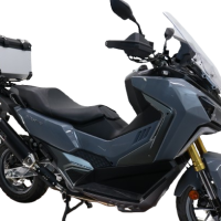 Topkoffer GPR TECH compatibel met  Bmw G 310 Gs 2017/2021 e4 Alüminyum üst çanta, özel plaka dahil gümüş rengi Kapasite Litre 35