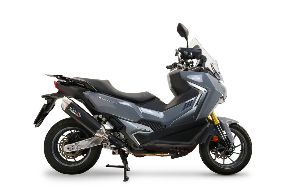 Egzoz GPR ile uyumlu  Sym ADX TG 400 2024-2026, Furore-X Scooter, Dbkiller'lı özel bağlantı borusunu içeren yarış egzoz sistemi 