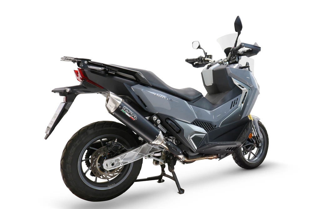 Egzoz GPR ile uyumlu  Sym ADX TG 400 2024-2026, Furore-X Scooter, Dbkiller'lı özel bağlantı borusunu içeren yarış egzoz sistemi 