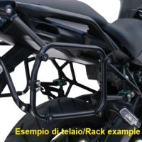 GPR TECH compatible with  Bmw F 750 Gs 2018/2020 e4 GPR TECH Specific rack for side cases 38 Lt + 32 Lt black color 
