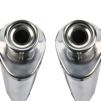 Egzoz ile uyumlu Aprilia Sl -Falco 1000 2000-2004, Trioval, Homologe sistem Double Susturucu ve özel bağlantı borusu 