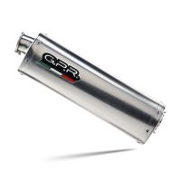 Exhaust compatible with Kawasaki Klr 600 1985-2004, Trioval, Homologated legal slip-on exhaust including removable db killer and link pipe 