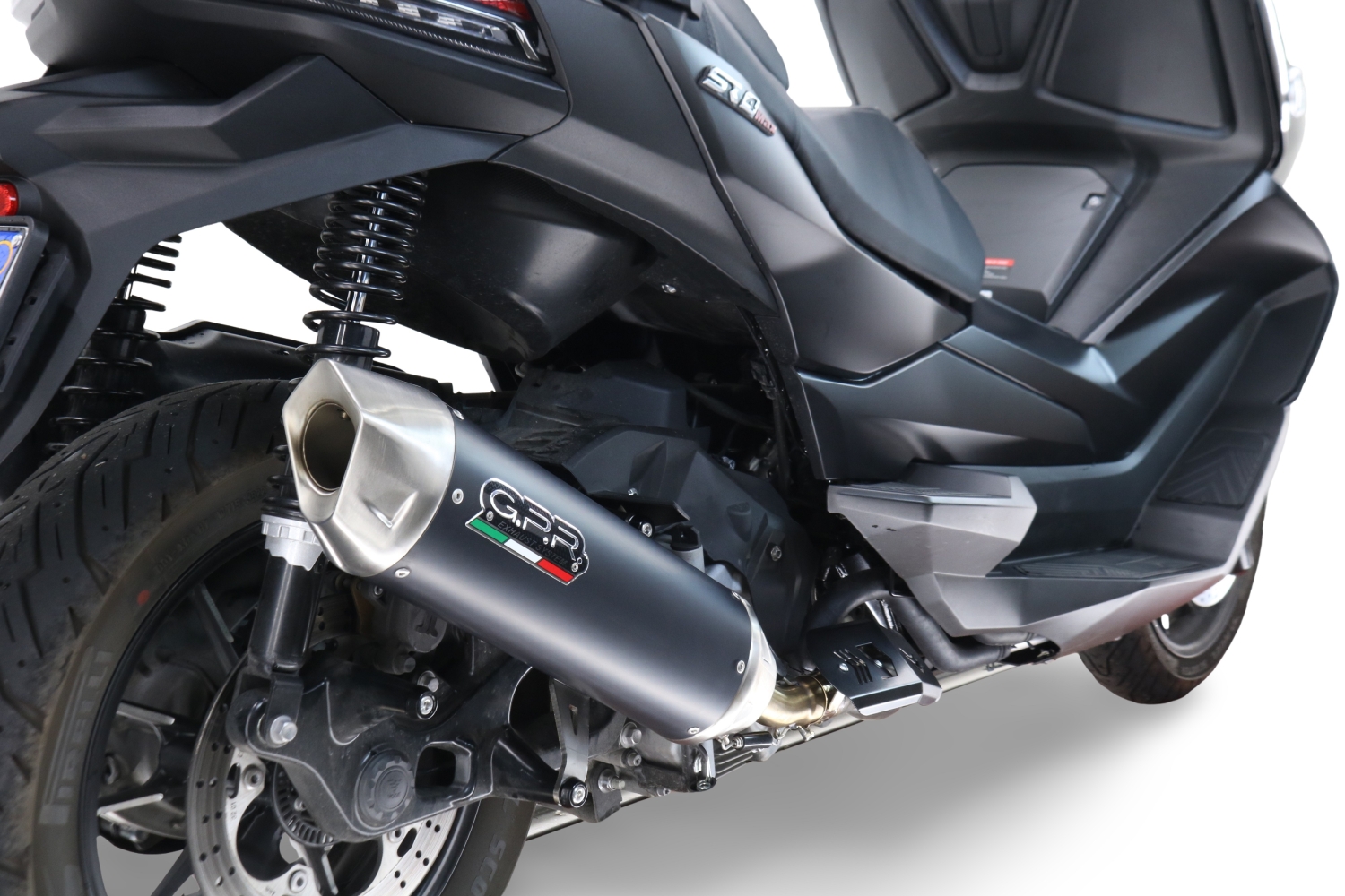 Egzoz GPR ile uyumlu  Voge SR4 Max 2022-2024, Furore-X Scooter, Dbkiller'lı özel bağlantı borusunu içeren yarış egzoz sistemi 
