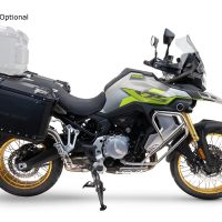 GPR TECH compatibel met  Voge 900DSX 2024/2025 e5 Sağ tarafı konturlu, siyah renkli, özel gümüş yan çanta tutuculu, alüminyumdan yapılmış yan çanta çifti siyah Kapasite 38 LT. + 32 LT.