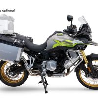 GPR TECH compatibel met  Voge 900DSX 2024/2025 e5 Sağ tarafı konturlu, siyah renkli, özel gümüş yan çanta tutuculu, alüminyumdan yapılmış yan çanta çifti Kapasite 38 LT. + 32 LT.
