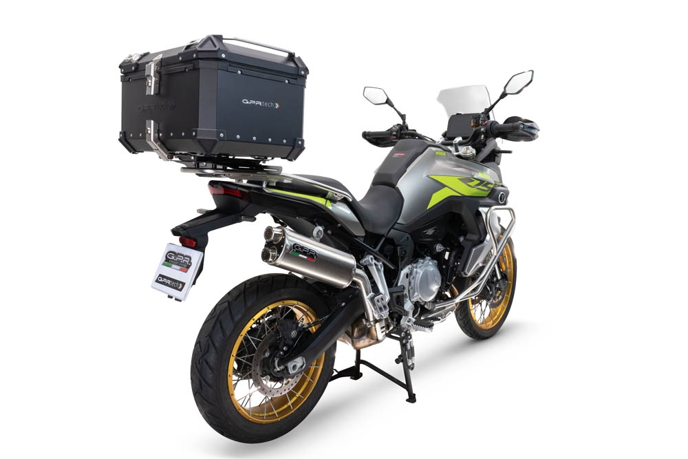 GPR TECH compatibel met  Voge 900DSX 2024/2025 e5 Alüminyum üst kasa, siyah renk ve özel plaka dahildir Kapasite Litre 45