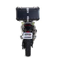 GPR TECH compatibel met  Voge 900DSX 2024/2025 e5 Alüminyum üst kasa, siyah renk ve özel plaka dahildir Kapasite Litre 45