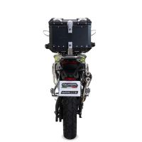 GPR TECH compatibel met  Voge 900DSX 2024/2025 e5 Alüminyum üst kasa, siyah renk ve özel plaka dahildir Kapasite Litre 35