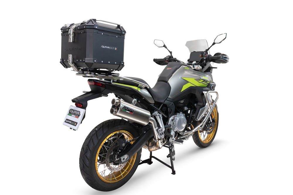 GPR TECH compatibel met  Voge 900DSX 2024/2025 e5 Alüminyum üst kasa, siyah renk ve özel plaka dahildir Kapasite Litre 35