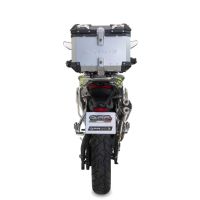 GPR TECH compatibel met  Voge 900DSX 2024/2025 e5 Alüminyum üst çanta, özel plaka dahil gümüş rengi Kapasite Litre 35