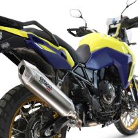 Egzoz ile uyumlu Suzuki V-STROM DL 800 DE - SE 2023-2025, Furore-X Acciaio Inox, Egzoz yasal, onaylı, çıkarılabilir db killer ve bağlantı borulu susturucu 