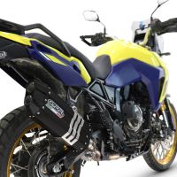 Egzoz ile uyumlu Suzuki V-STROM DL 800 DE - SE 2023-2025, Hyper Sonic Black Titanium, Egzoz yasal, onaylı, çıkarılabilir db killer ve bağlantı borulu susturucu 