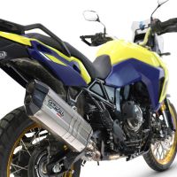 Egzoz ile uyumlu Suzuki V-STROM DL 800 DE - SE 2023-2025, Hyper Sonic Titanium, Egzoz yasal, onaylı, çıkarılabilir db killer ve bağlantı borulu susturucu 