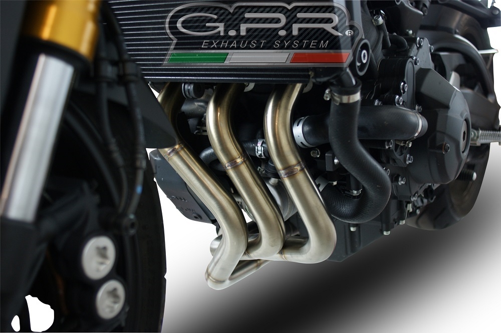 Egzoz ile uyumlu Yamaha Mt-09 2014-2016, Furore Nero, Onaylanmış ve yasal, çıkarılabilir db öldürücü dahil tam sistem egzozu 