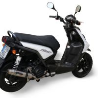 Egzoz ile uyumlu Yamaha BW'S 125 2010-2013, Deeptone Inox, Homologe edilmemiş dbkiller ile yarış sistemi Tam hat, susturucu artı toplayıcı 