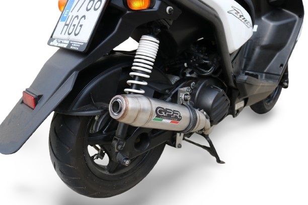 Egzoz ile uyumlu Yamaha BW'S 125 2010-2013, Deeptone Inox, Homologe edilmemiş dbkiller ile yarış sistemi Tam hat, susturucu artı toplayıcı 