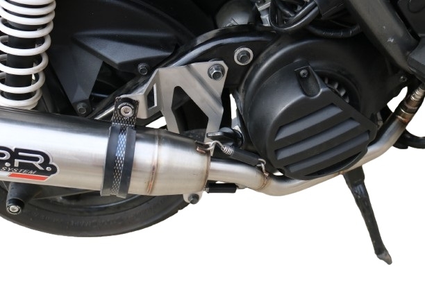 Egzoz ile uyumlu Yamaha BW'S 125 2010-2013, Deeptone Inox, Homologe edilmemiş dbkiller ile yarış sistemi Tam hat, susturucu artı toplayıcı 