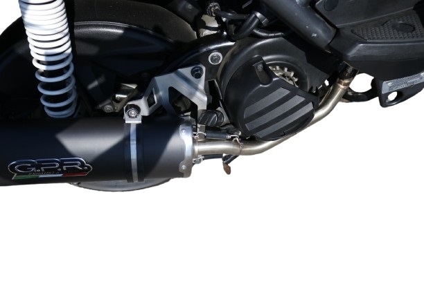 Egzoz ile uyumlu Yamaha BW'S 125 2010-2013, Furore Nero, Homologe edilmemiş dbkiller ile yarış sistemi Tam hat, susturucu artı toplayıcı 